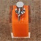 Soap Dispenser, Square, Orange, Countertop